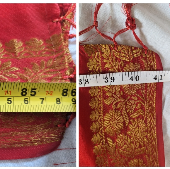 Red Bansari Dupatta Scarf - Picture 10 of 10